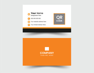Double-sided  Modern Business Card - Creative and Clean Business Card Template. Business card for business and personal use. Vector illustration design.
