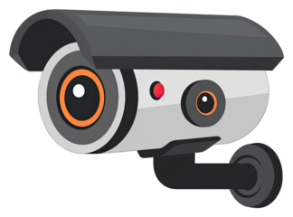 Security Monitor for Theft Prevention. Isolated on a Transparent Background. Cutout PNG.