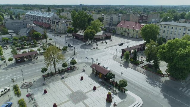 Beautiful Square Zgierz Aerial View Poland