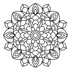 simple and creative mandala design, Design for a wallpaper Paint shirt and tile Sticker Design