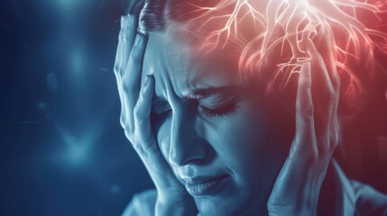 A migraine is a type of headache. It may occur with symptoms such as nausea, vomiting, or sensitivity to light and sound