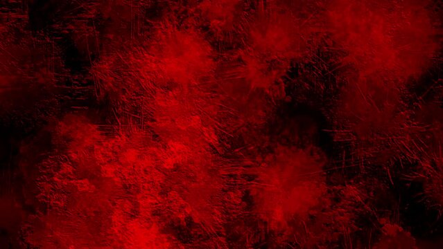 Animation of splotchy grunge red background