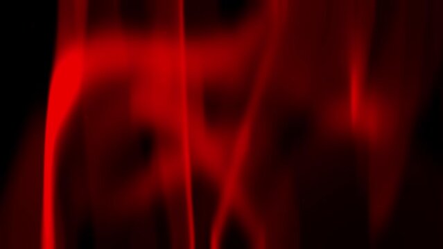 Animation of defocused red flames background