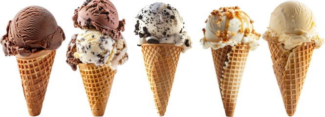 ice cream waffle cone isolated