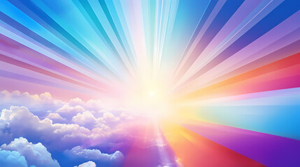 Obraz premium Abstract colorful background with light rays and beams