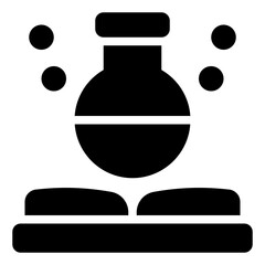 Science Book glyph icon
