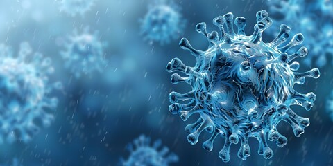 Exploring Virology Through an Artistic Depiction of a Virus. Concept Virus Structure, Cellular Interaction, Immune Response, Artistic Interpretation