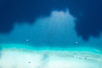 Bacalar seven colors lagoon in Quintana Roo