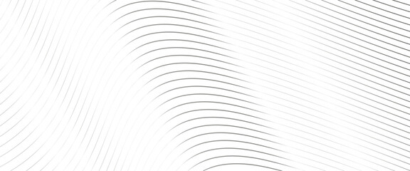 Vector abstract grey wave lines pattern on white background and texture with line wave abstract stripes design wallpaper background. - obrazy, fototapety, plakaty