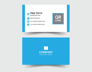Double-sided  Modern Business Card - Creative and Clean Business Card Template. Business card for business and personal use. Vector illustration design.
