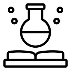 Science Book line icon