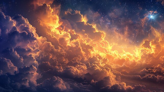 Most beautiful cloud in the universe rendered in stunning digital art