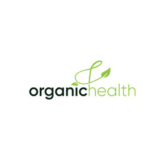 Organic health logo icon vector template.eps