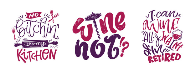Lettering Hand drawn doodle postcard about wine. Wine lover. Mom wine culture. T-shirt design. Tee design ,mug print, print art. 100% vector file