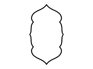 Islamic Frame Line Art Background