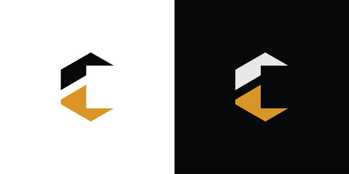 Unique and modern C logo design