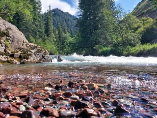 river in the mountains