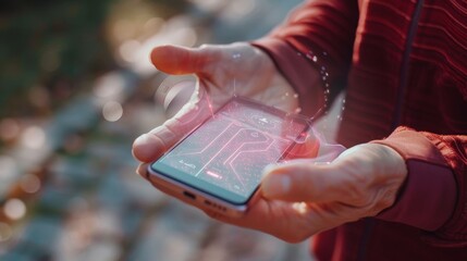 Mindful Living Smartphone Wellness Tracker with Meditation Hydration and Sleep Patterns Overlay