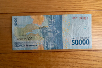 foreign currency Indonesian rupee on business trip and travel