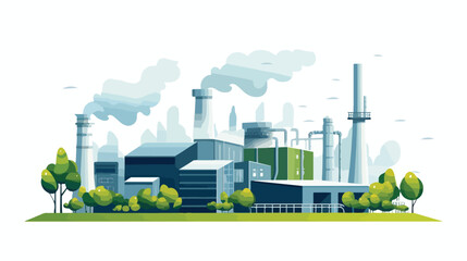 Industry and factory concept represented by plant 