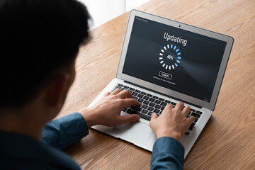 Software update on computer for modish version of device software upgrade