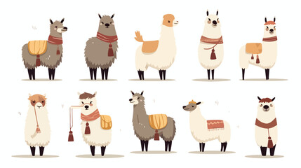 Llama Alpaca entertainment childrens character wool