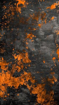 Grunge Background Texture in the Colors Black and Orange created with Generative AI Technology