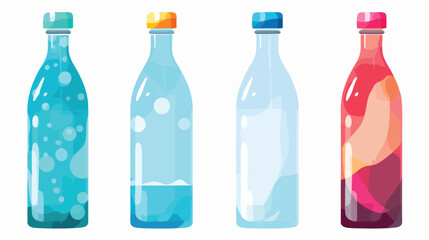 Bottle of water Icon symbol vector  flat vector
