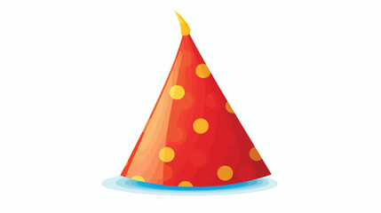 Party hat celebration event accessory flat vector 