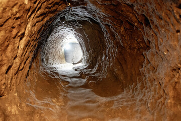 A long corridor inside the cave - 761204822