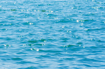 Blue sea water background texture - 761205208