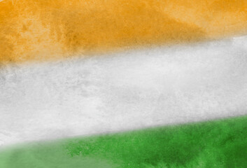 Tri Color Indian Flag Color Background