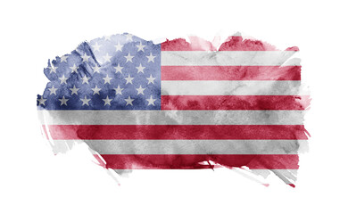 Grunge USA Flag background texture - 761206026