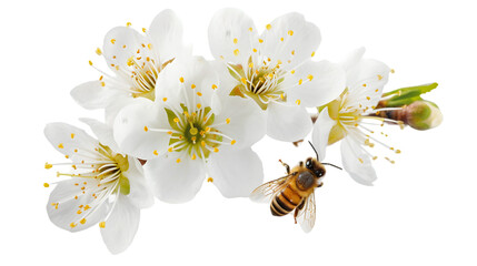Buzzing Bloom on Transparent Background. PNG file
