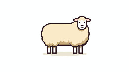 Sheep icon symbol. Premium quality isolated lamb ele