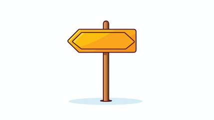 Signpost icon on a white background flat vector 