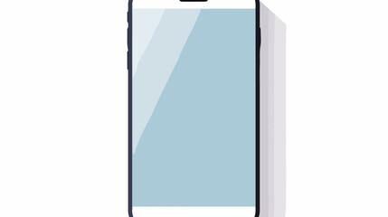 Smartphone Simply Icon and Light Background flat vector