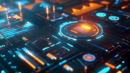 A holographic representation of an interactive dashboard displaying realtime market data and insights for wealth managers to stay uptodate and provide personalized advice