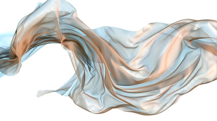 Textile Floating Aerial Grace on Transparent Background, PNG file