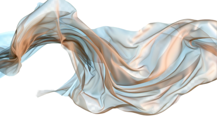 Textile Floating Aerial Grace on Transparent Background, PNG file