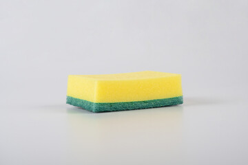 Sponge for dish cleaning isolated on white background