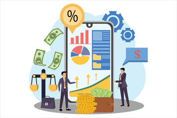 Business Strategy Flat Illustration Design