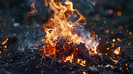 Holika burning