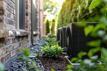 Mini Split Heat Pump Air Conditioning Conditioner Photo - obrazy, fototapety, plakaty