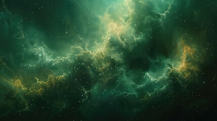 Abstract space background with nebulae and stars. - obrazy, fototapety, plakaty