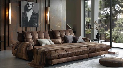 A sofa with a sleeper function for accommodating guests