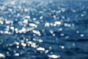 Detail of the wave on the sea