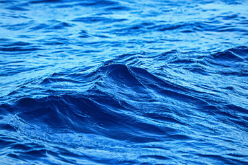 Detail of the wave on the sea