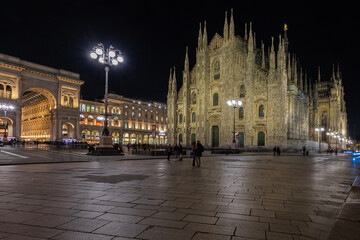 Milan, Italy - 3-7-2024 Milan Cathedral is the largest church in the Italian Republic with streets either radiating from the Duomo or circling it, reveals that the Duomo occupies what is the centre