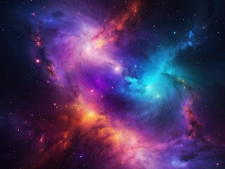 Naklejka premium space galaxy background planet and space background with stars